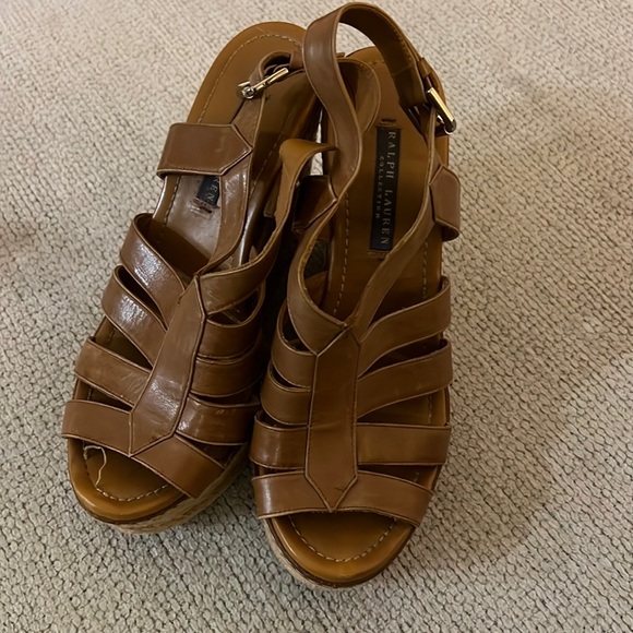 Ralph Lauren Summer Wedges 8.5 - Picture 1 of 6